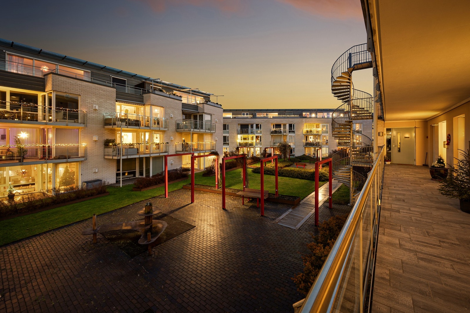 Felles takterrasse for beboerne. Galleribilde