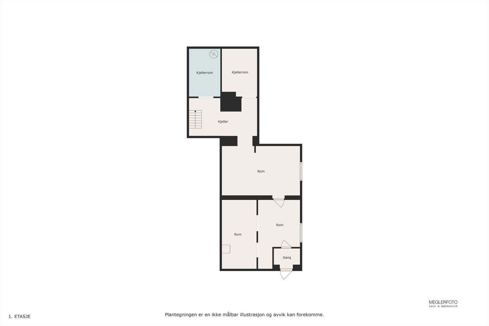 Plantegning kjeller Galleribilde