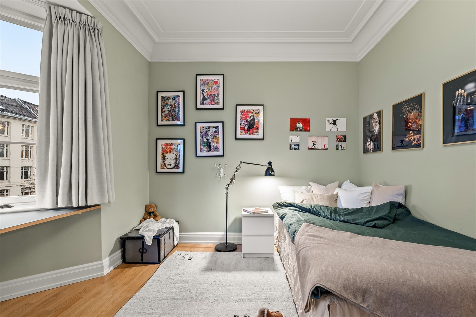 Gardiner fra Almøy Interiør & Design som medfølger leiligheten. Galleribilde