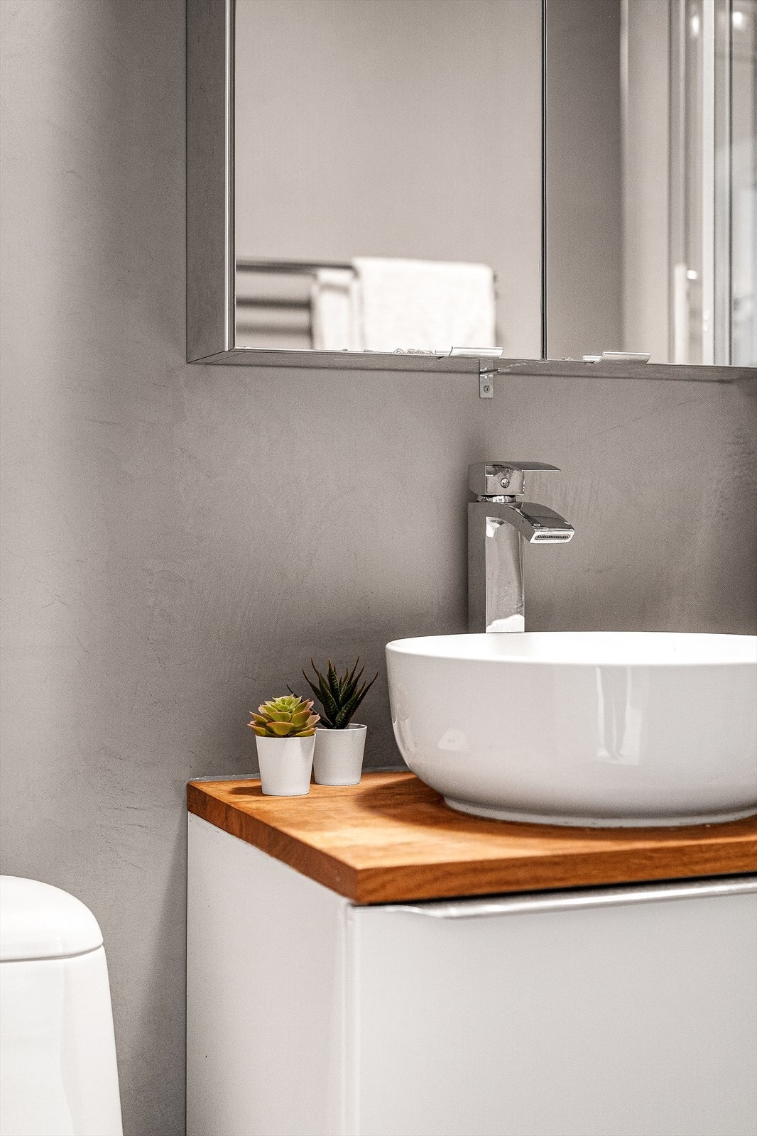 Lagringsplass i speilskap Galleribilde