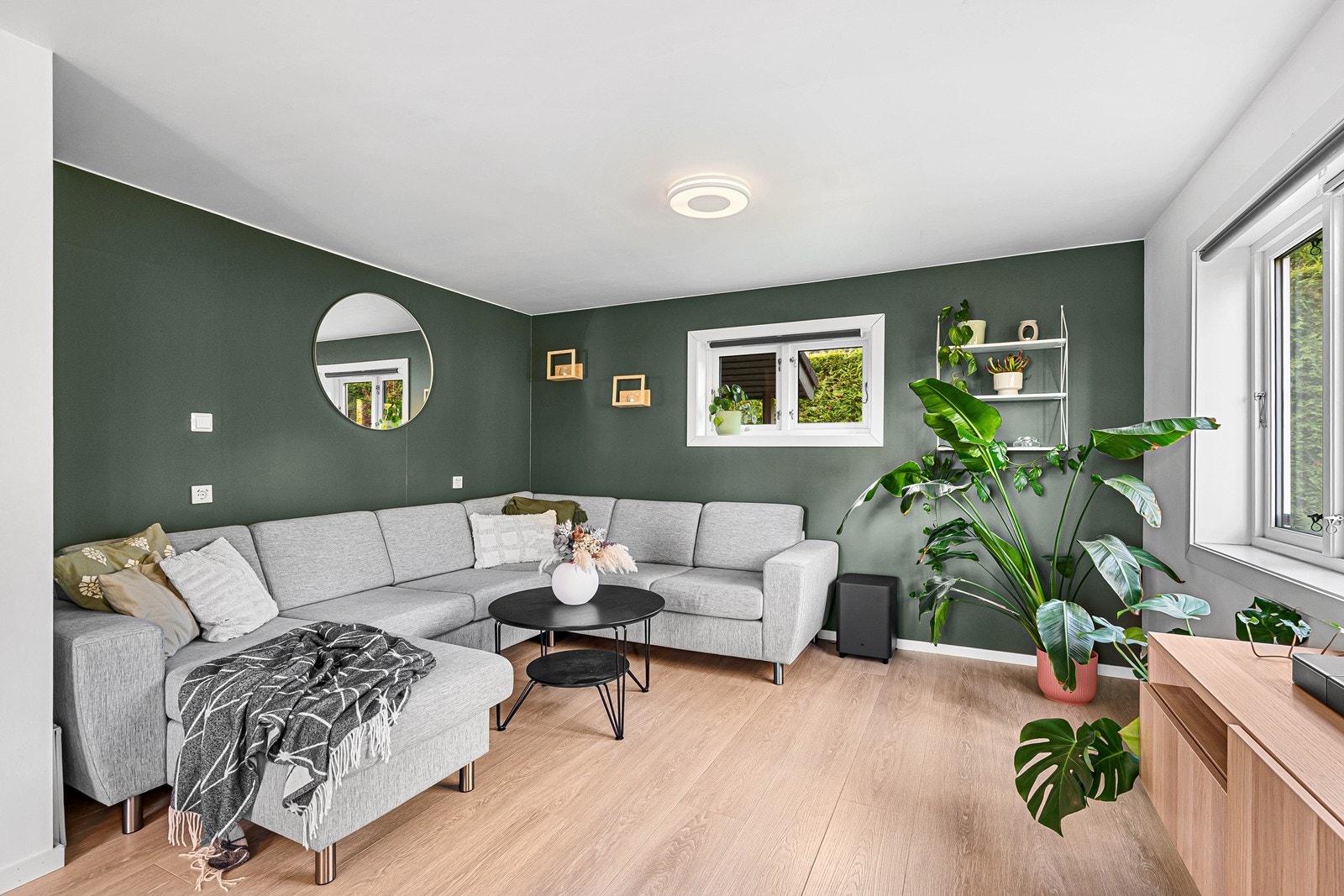 Lys og innbydende stue. Galleribilde