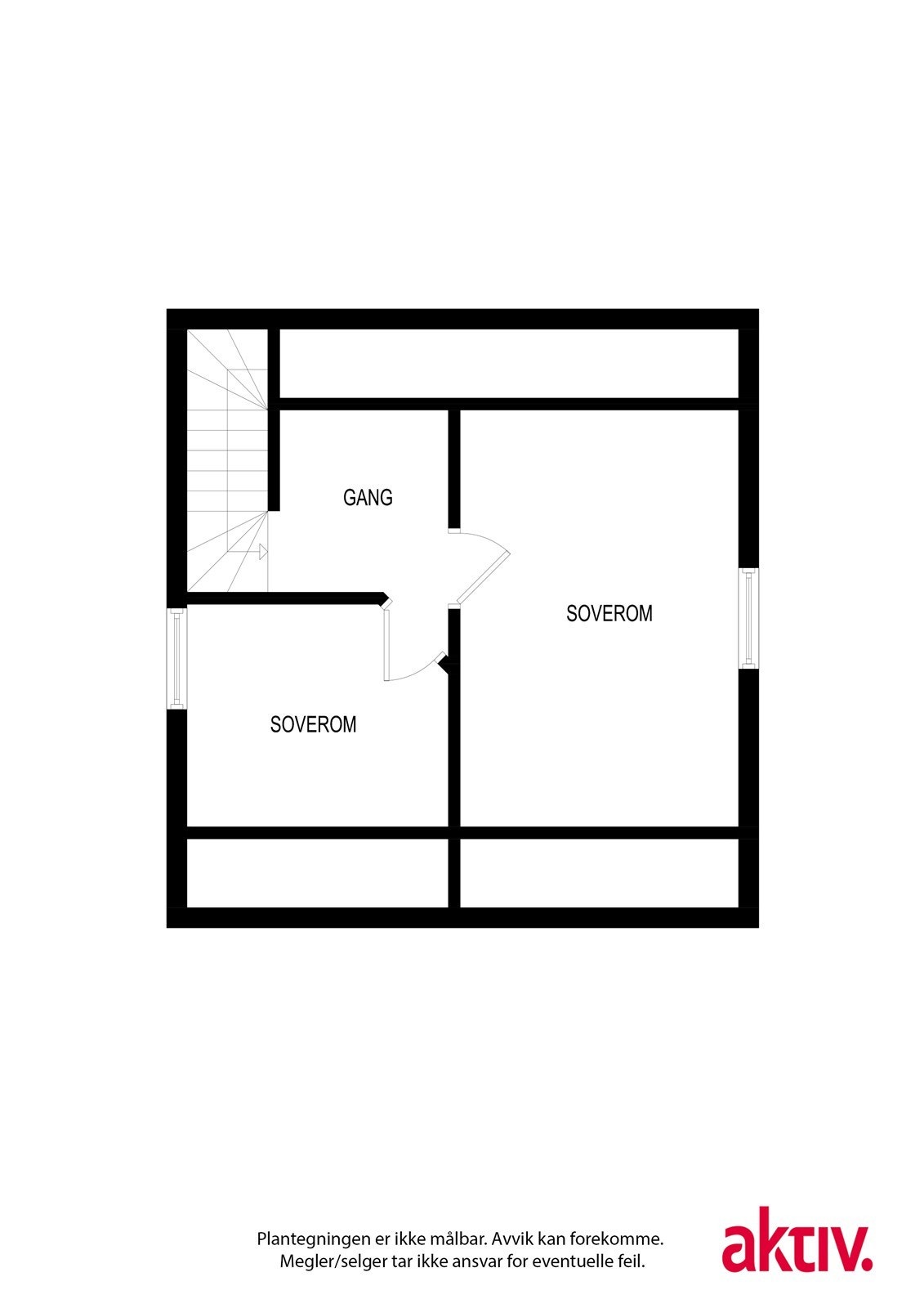 Plantegning loft. Galleribilde