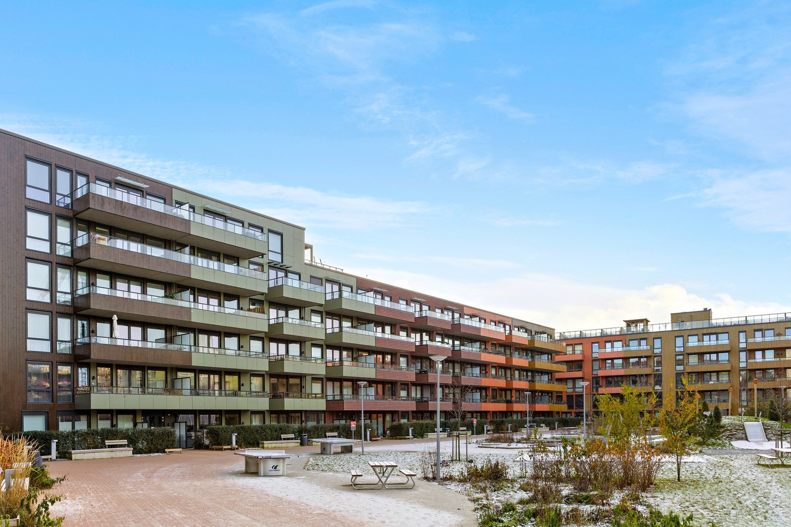 Borettslaget er pent opparbeidet med hyggelige fellesarealer Galleribilde