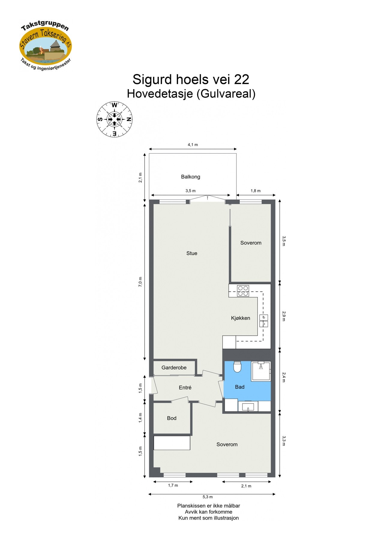 Plantegning Galleribilde
