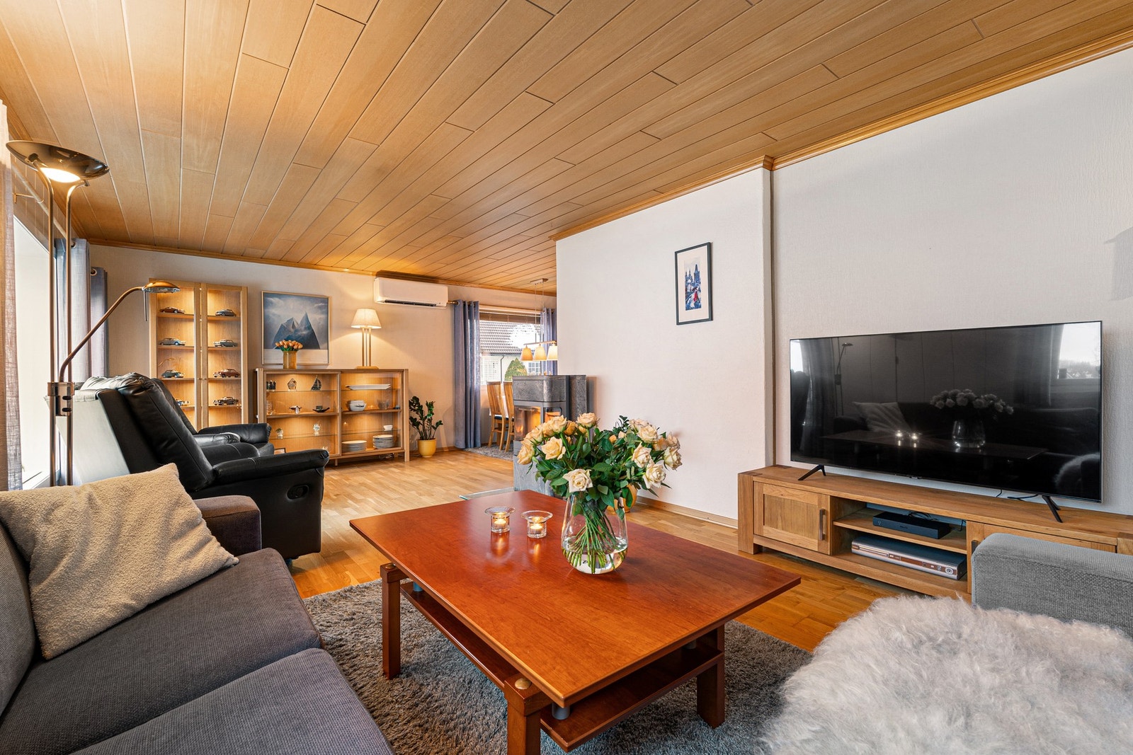 Stuen er på 34,4m². Galleribilde