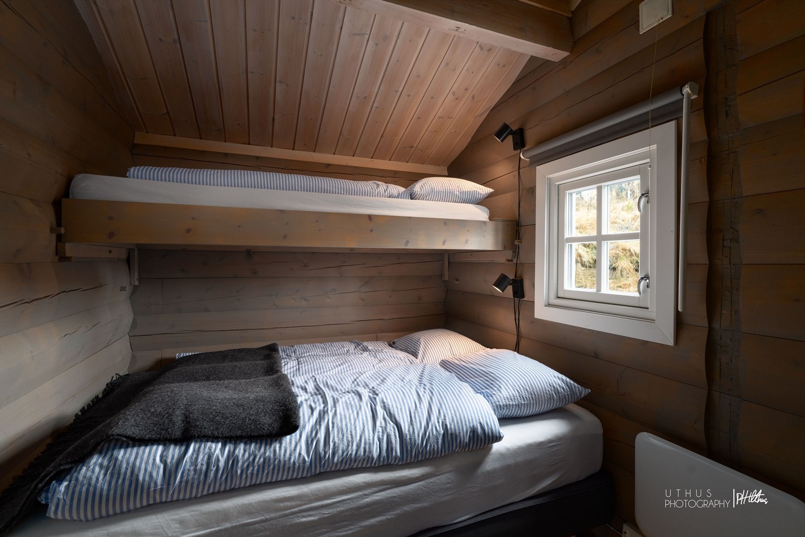 Hytta har tre soverom med masse av sengeplasser. Galleribilde