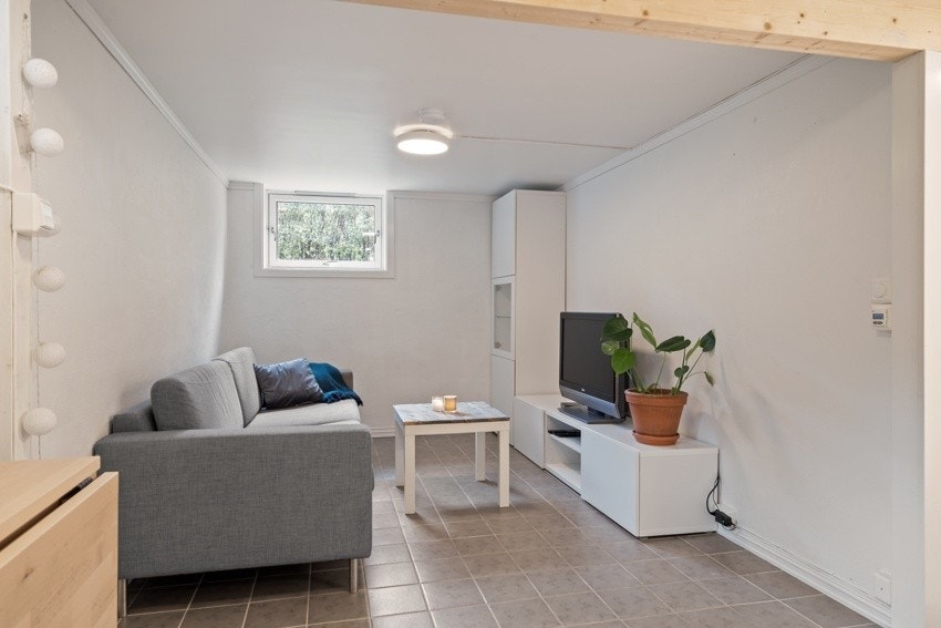 Stue med hyggelig sofagruppe Galleribilde