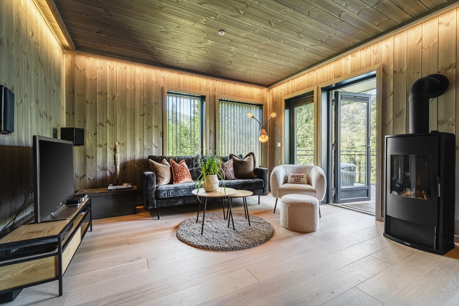 Hyggelig sofagruppe hvor du kan lene deg tilbake etter en lang dag i bakken. Galleribilde