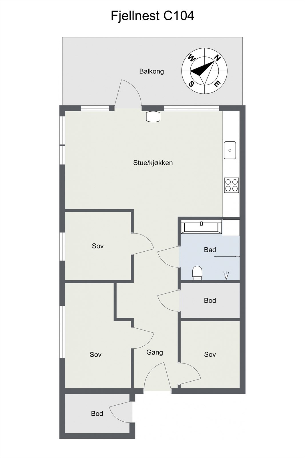 Plantegning Galleribilde