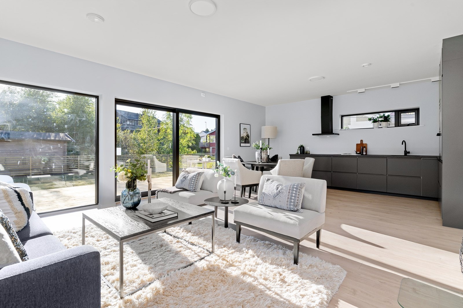 Vindusflatene er store og vestvendte. Galleribilde