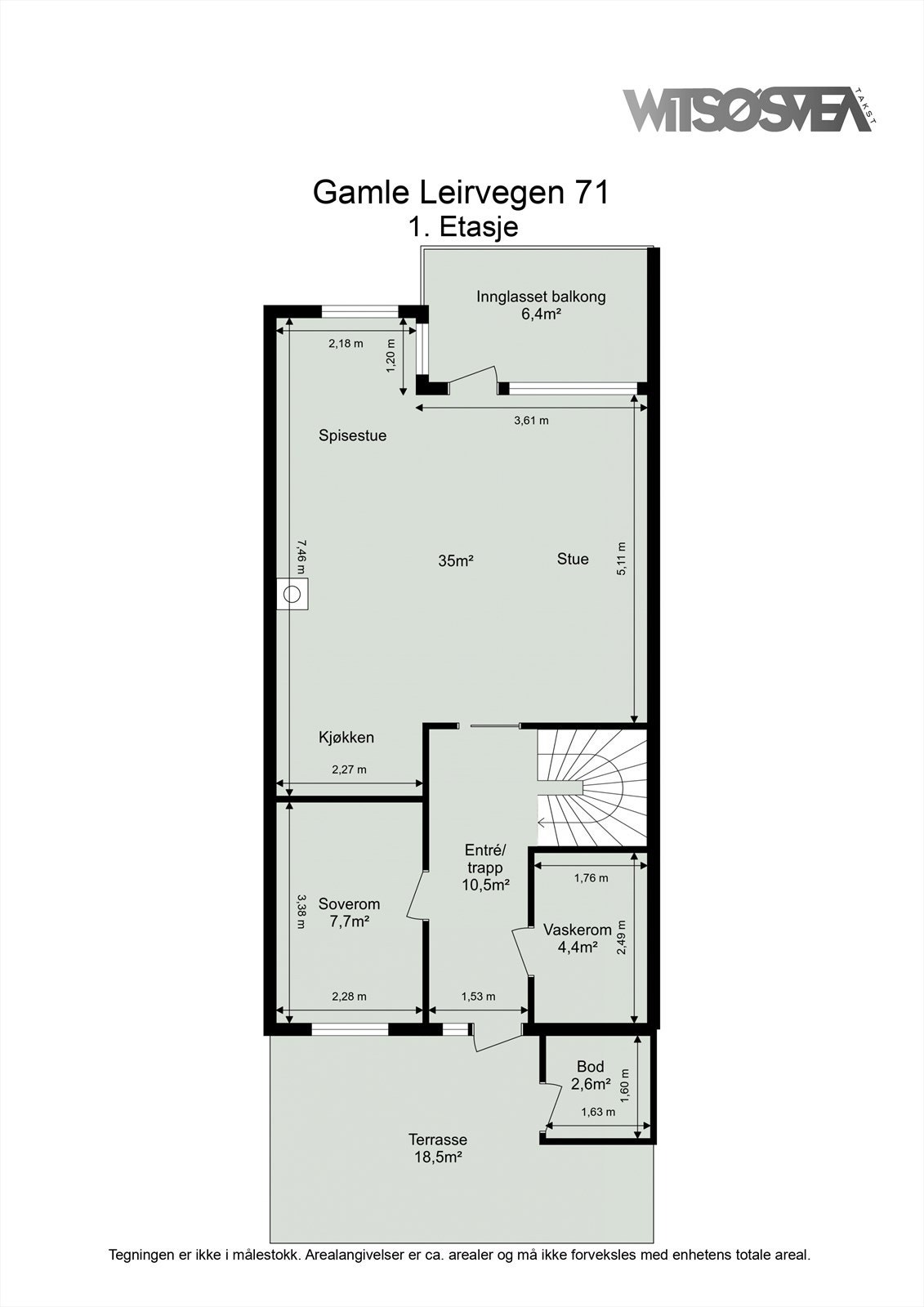 Planskisse første etasje. Galleribilde