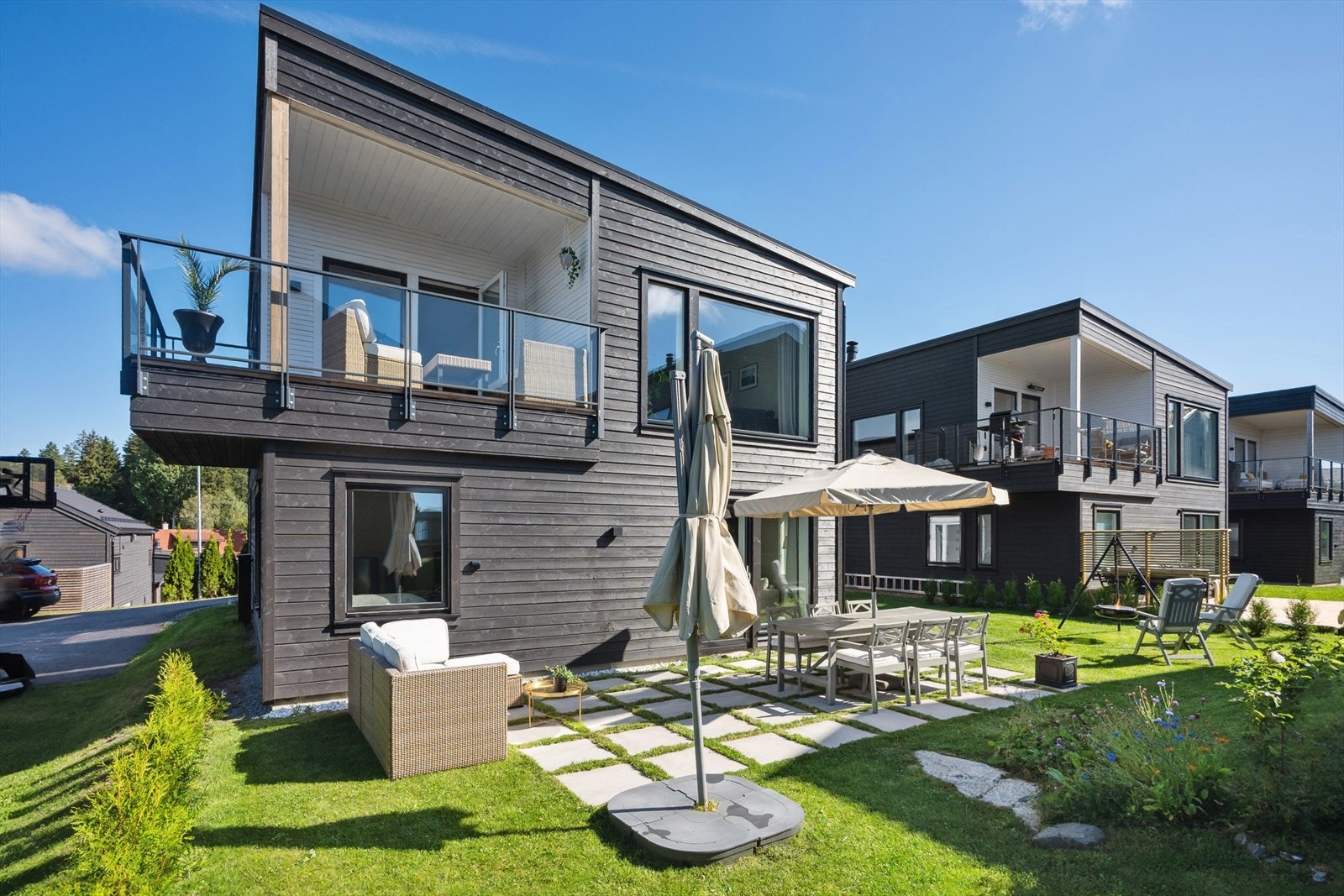 Hagen er perfekt for både lek og avslapning. Galleribilde