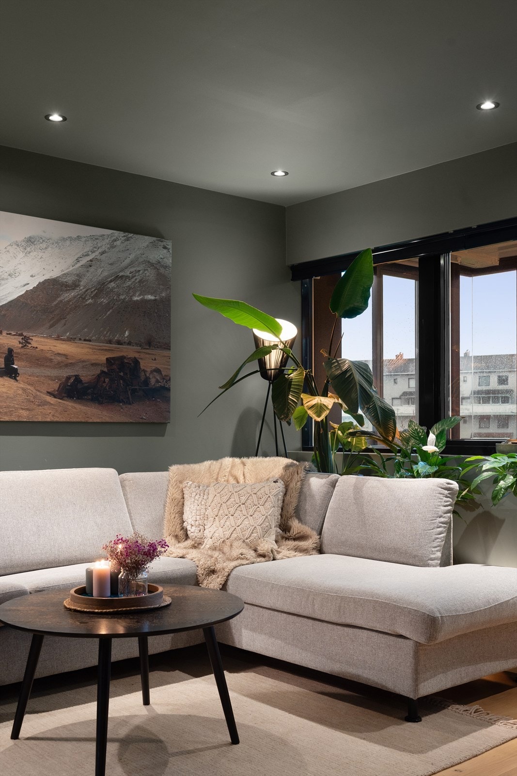 Svarte vinduer gir en flott kontrast Galleribilde