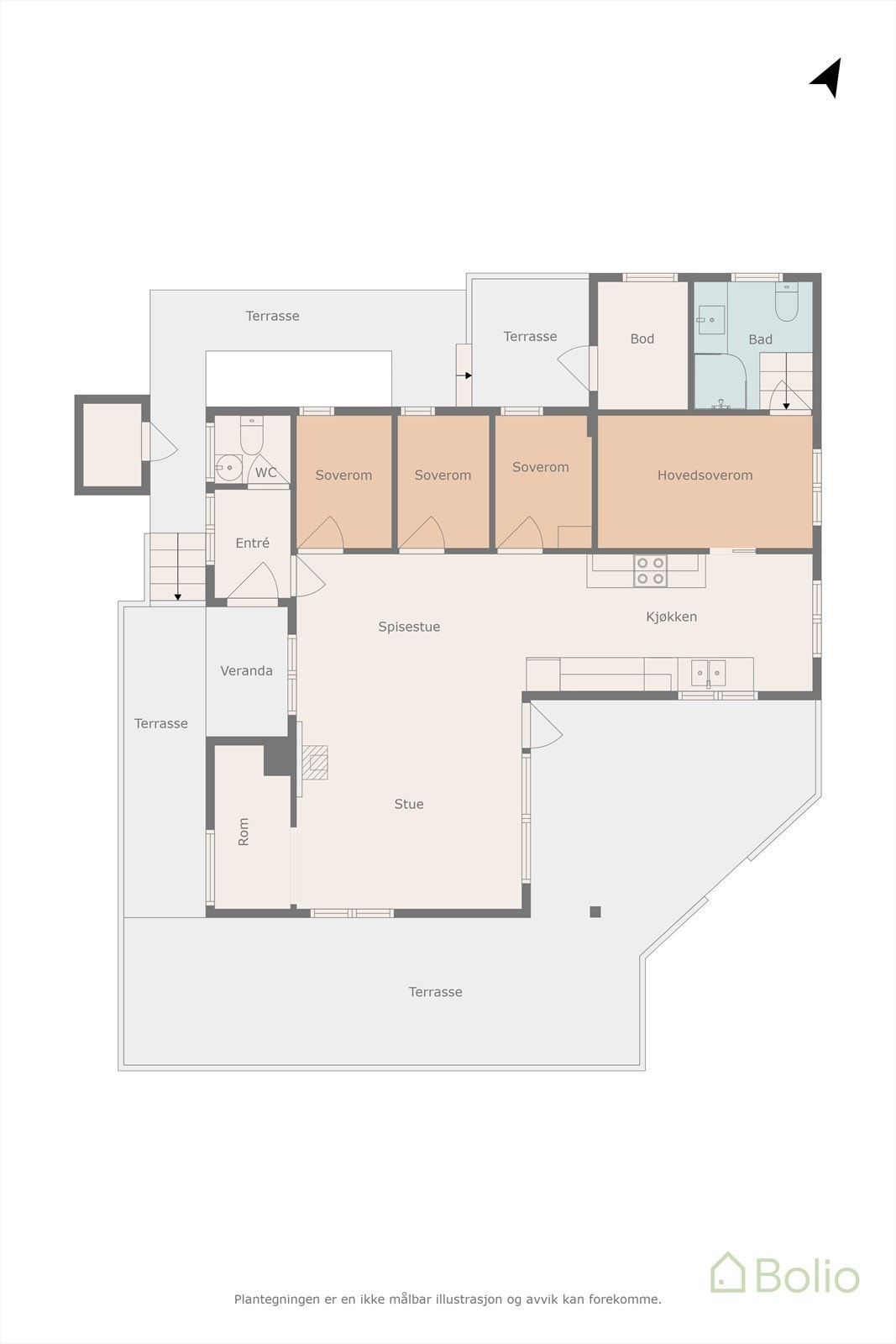 Plantegning Galleribilde