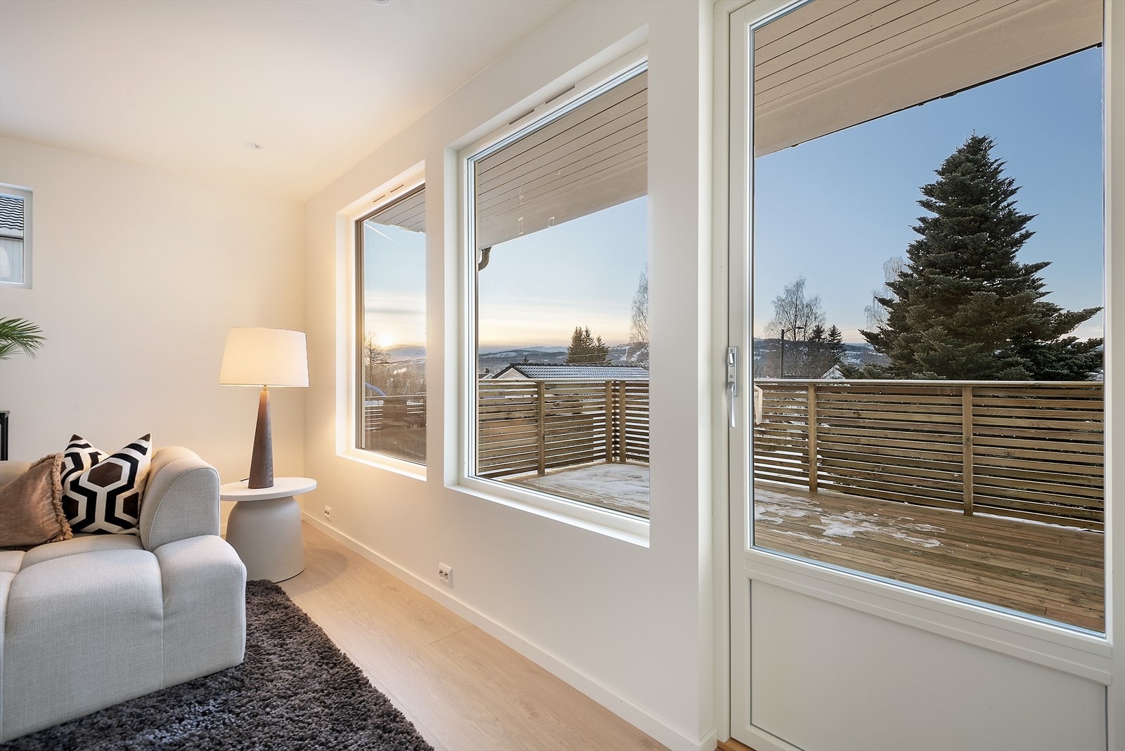 Store vindusflater. Galleribilde