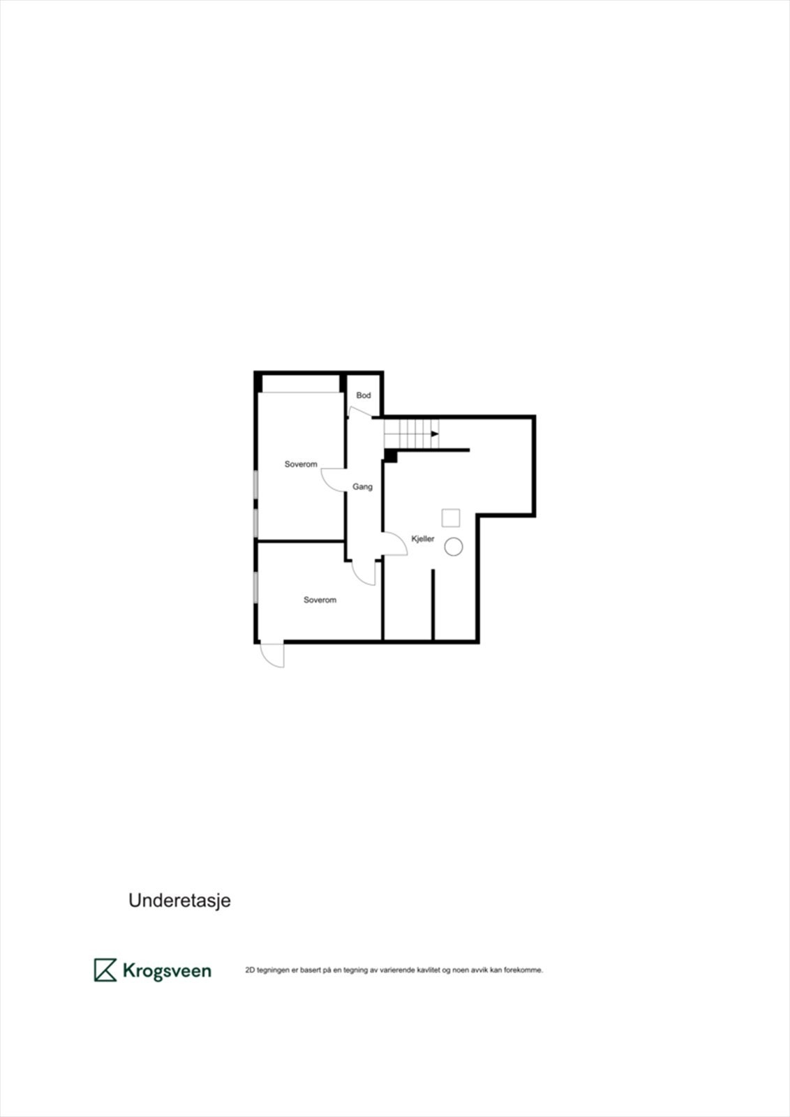 Plantegning underetasje Galleribilde