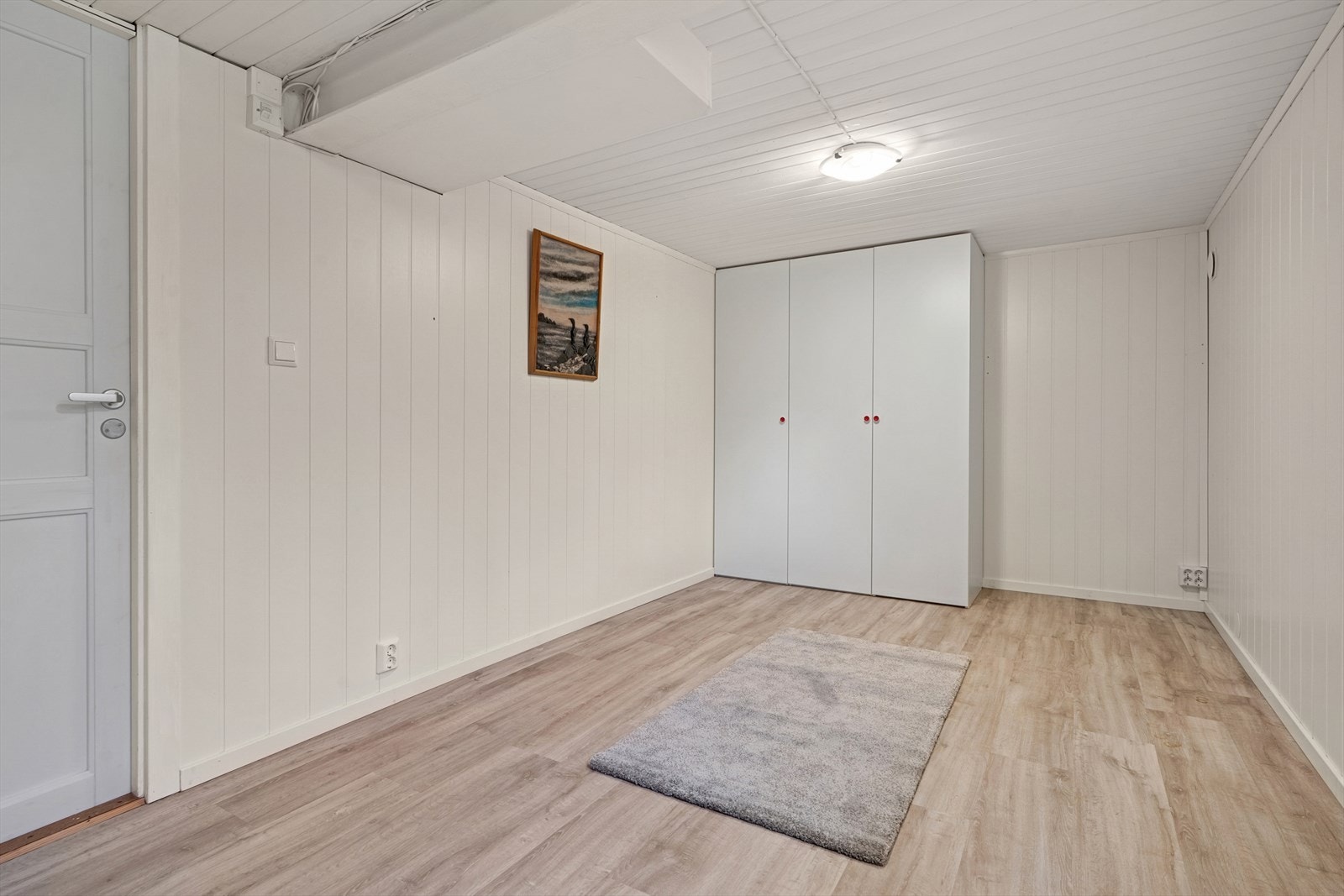 Innredet soverom i kjelleren. Se punkt ferdigattest for mer informasjon. Galleribilde