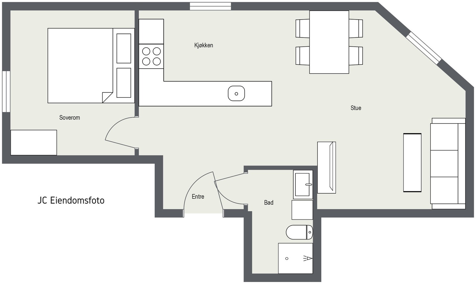 2d plantegning. Galleribilde