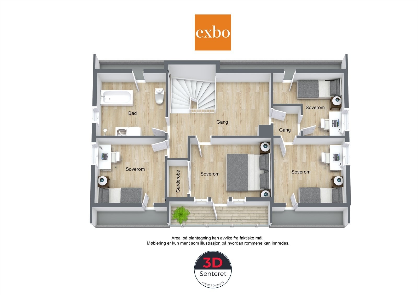 Plantegning andre etasje Galleribilde