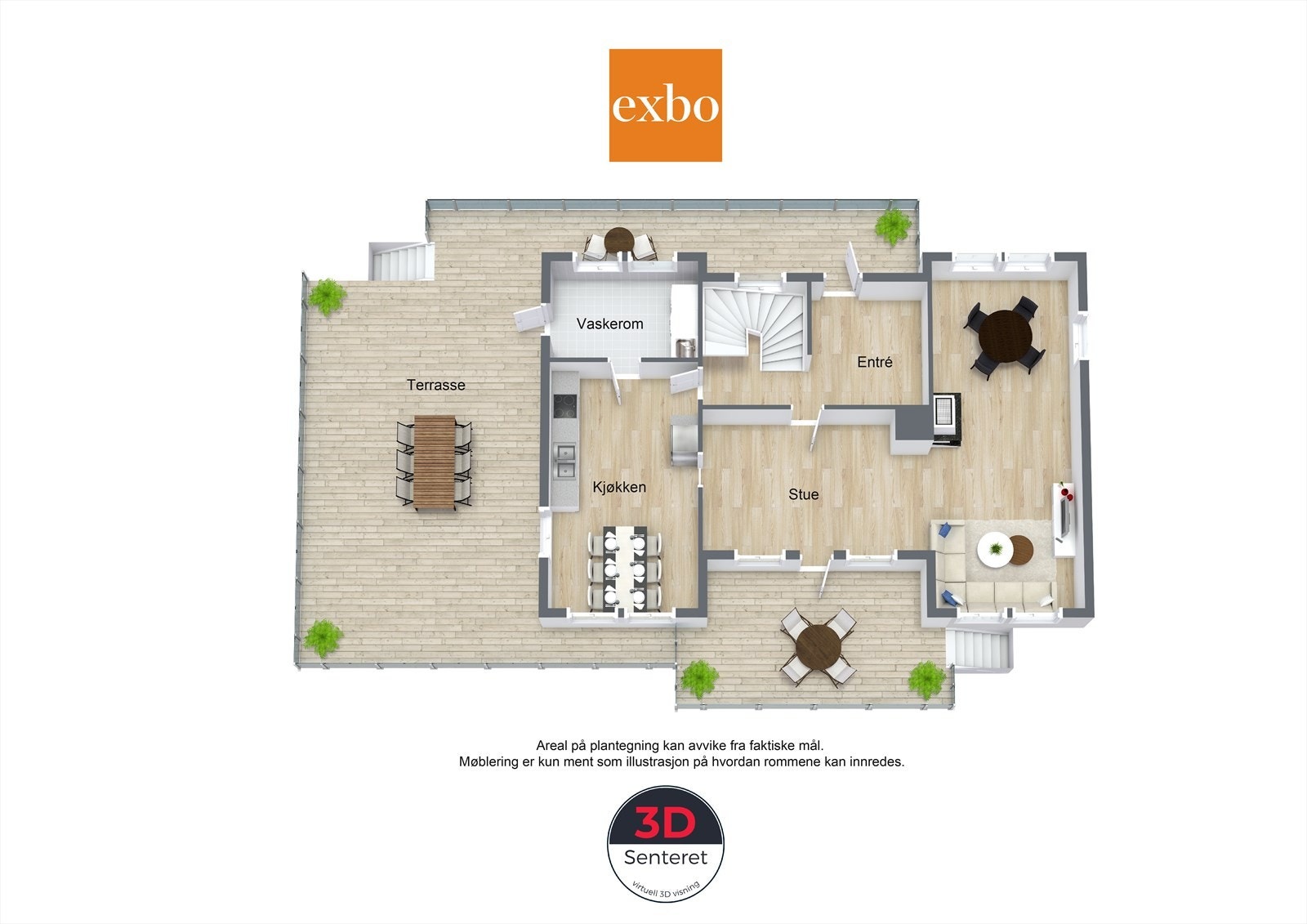 Plantegning hovedetasjen Galleribilde