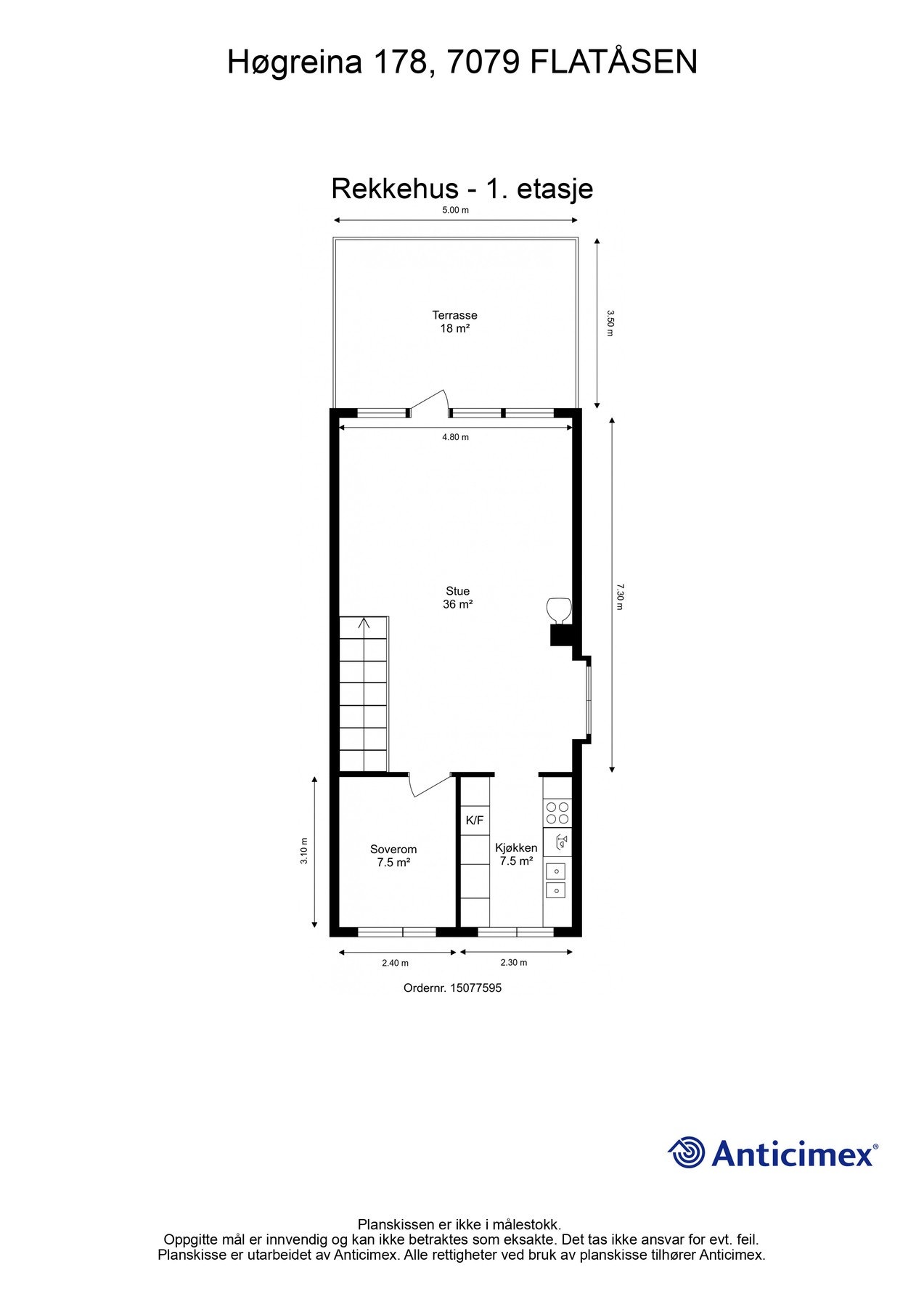 Plantegning - 1.etasje. Galleribilde