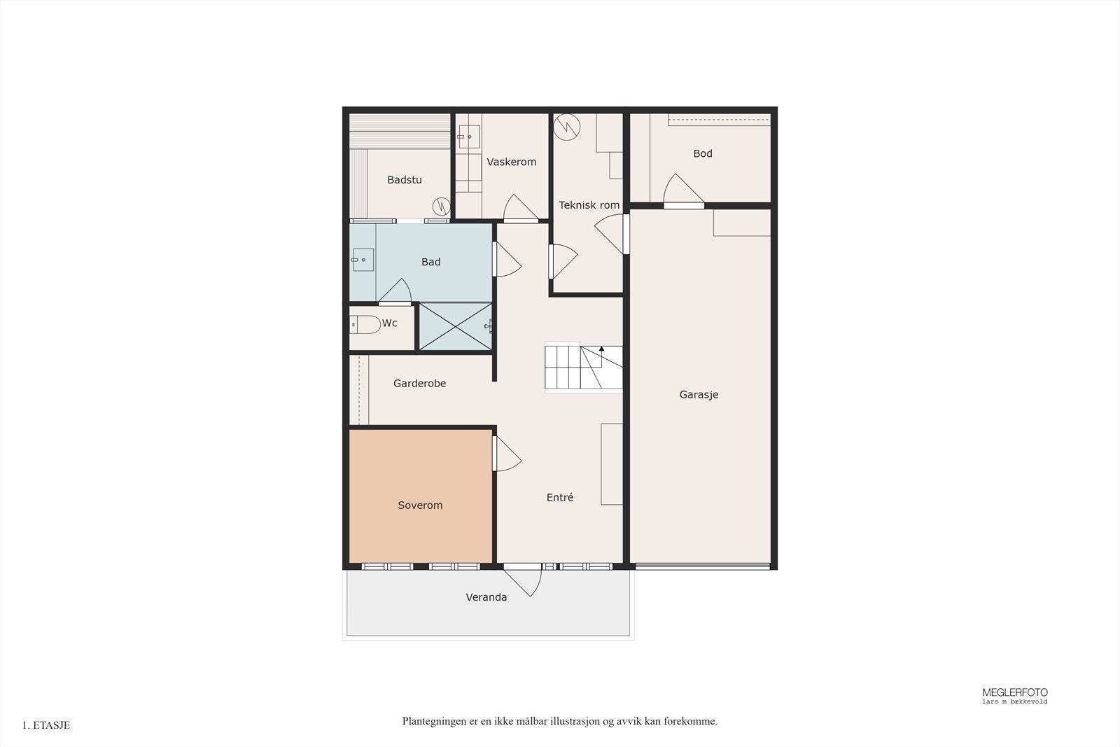 Plantegning underetasjen. Galleribilde