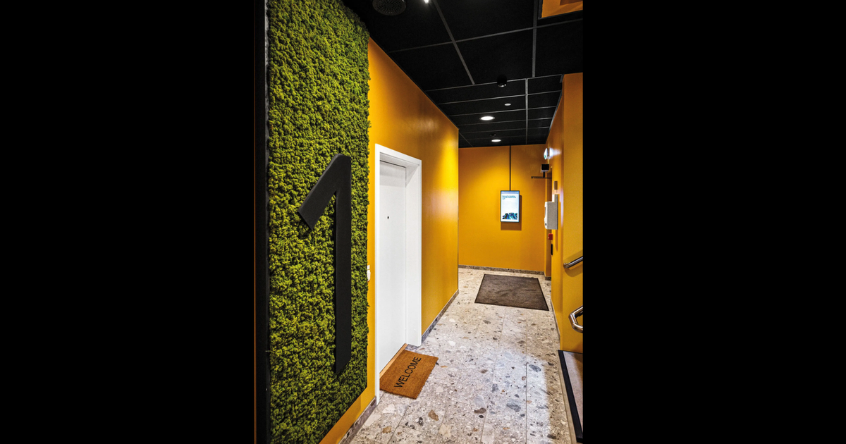 Inngangsparti. foto: Obos Galleribilde