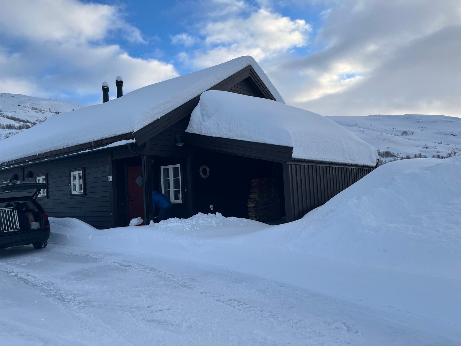 Selgers private bilder fra en fin vinterdag. Galleribilde