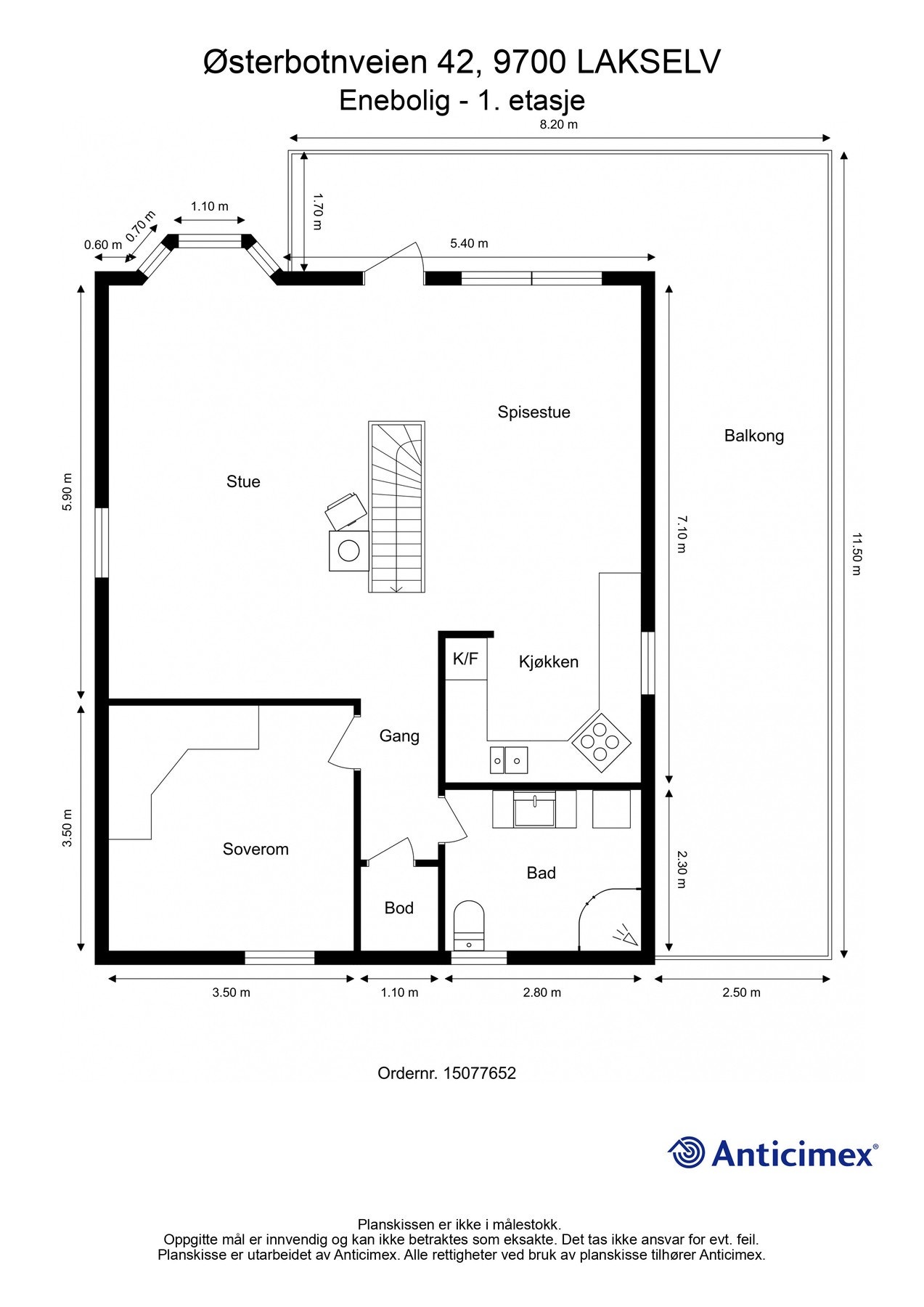 Plantegning 1. etasje. Galleribilde