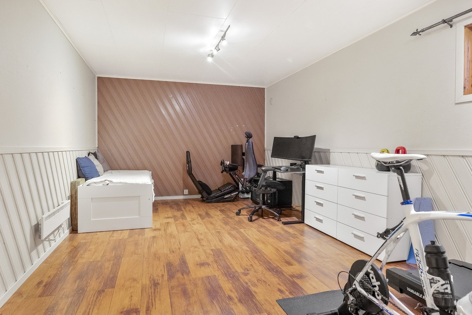 Dette rommet benyttes i dag som hobbyrom. Galleribilde