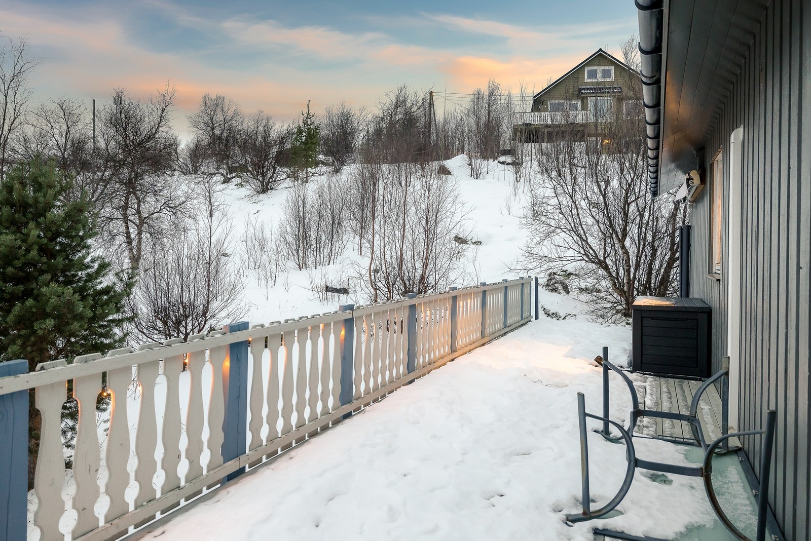 Balkongen er på totalt 39 kvm. Galleribilde