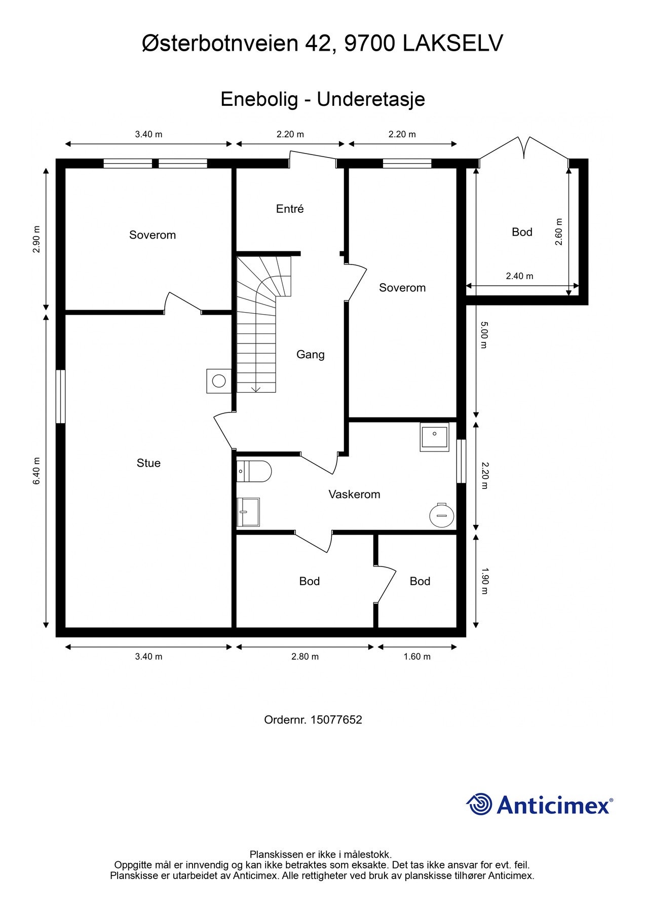 Plantegning underetasje. Galleribilde