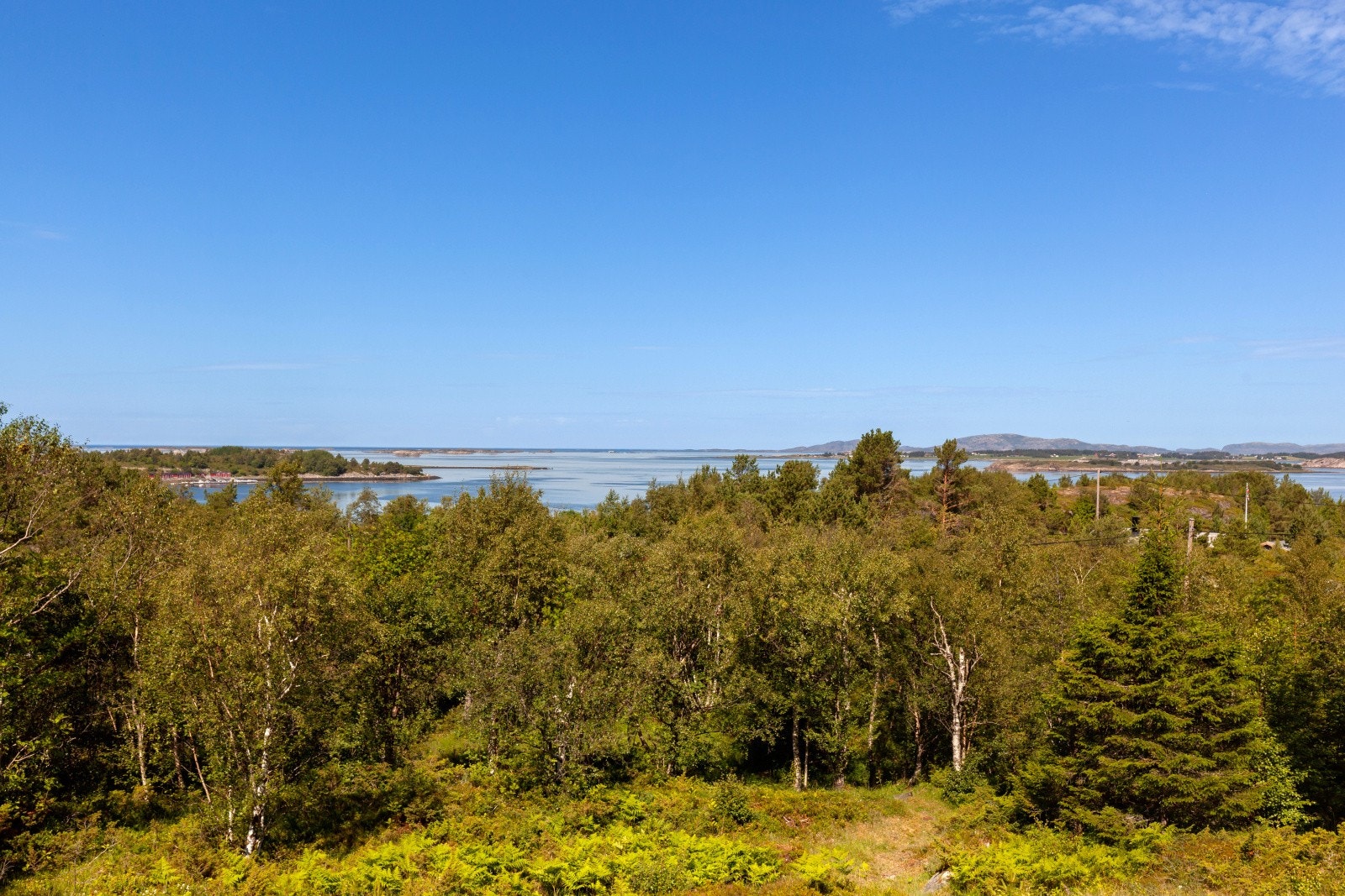 Flott sjøutsikt fra eiendommen. Galleribilde