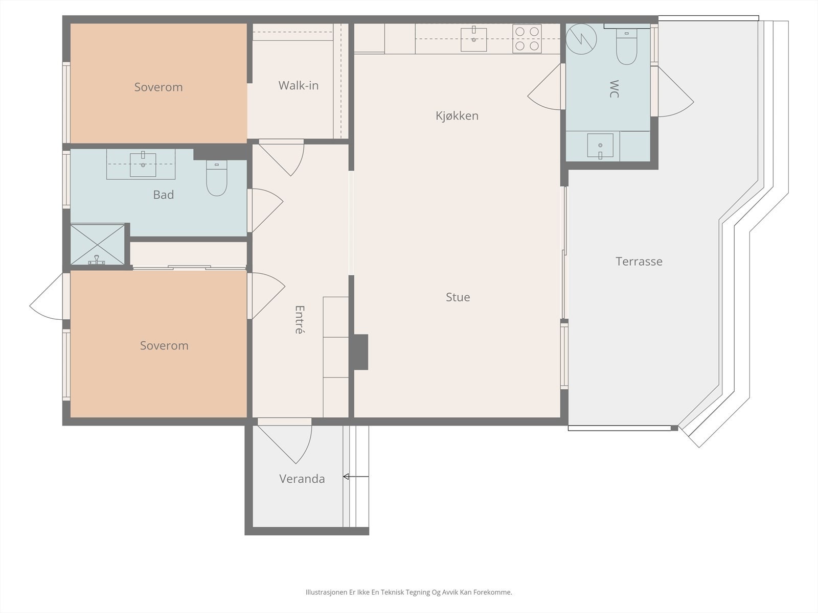 2D plantegning. Galleribilde