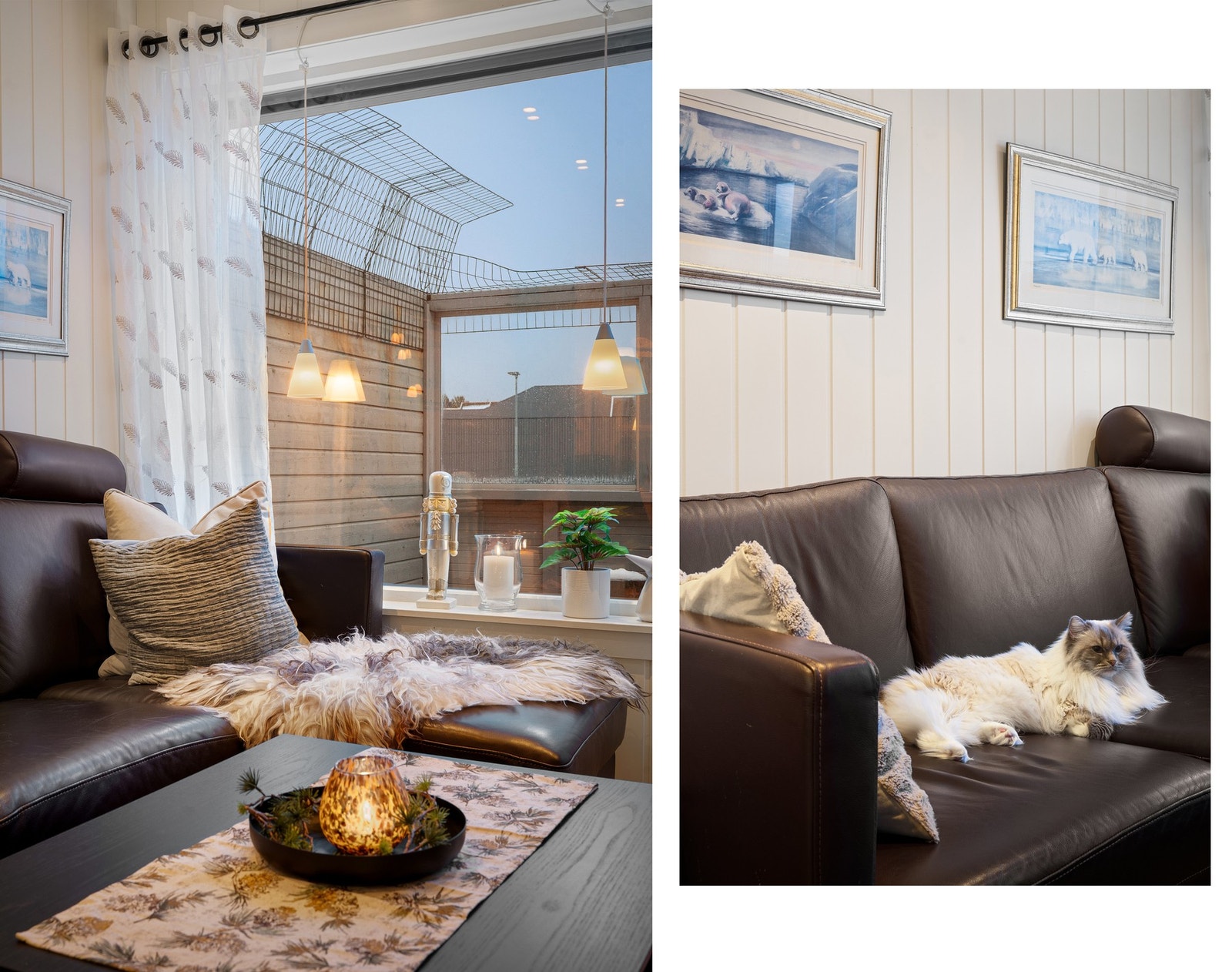 Store stuevinduer sørger for godt lysinnslipp (nye lydisolerte vinduer skiftet i 2016) Galleribilde