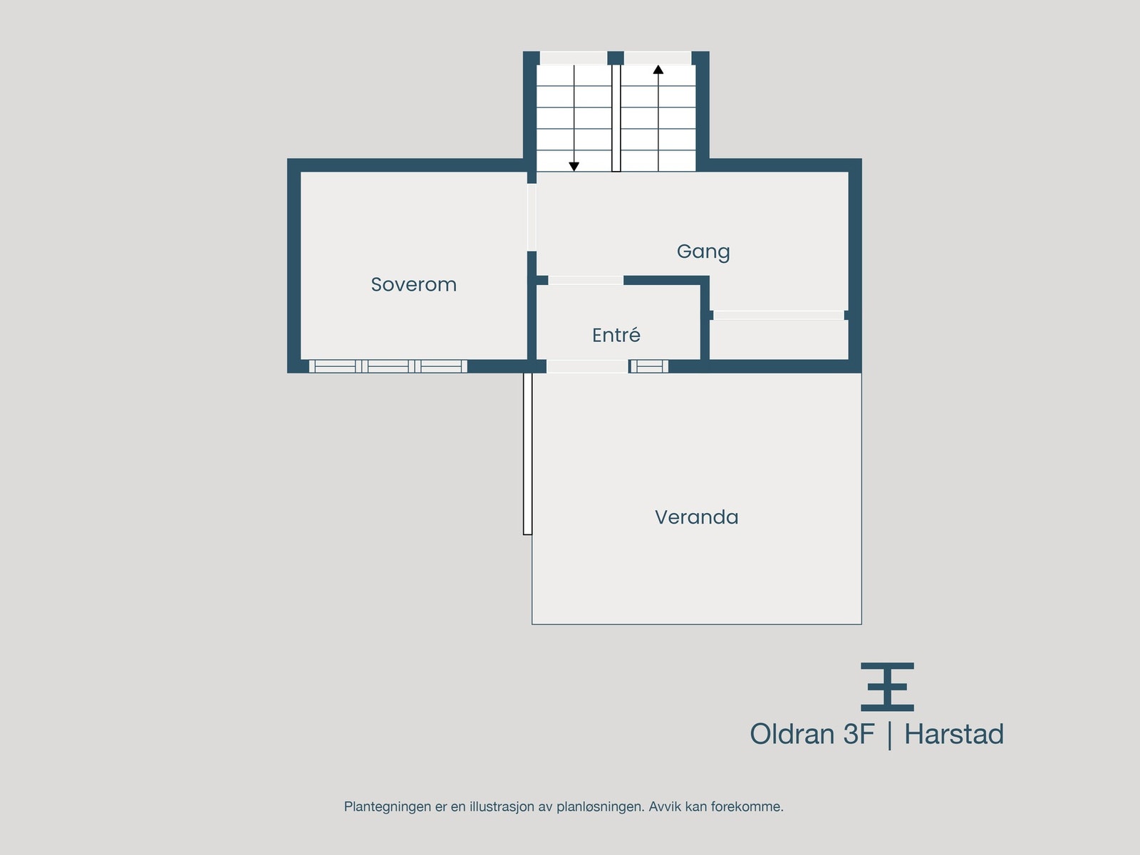 Plantegning 1. etasje Galleribilde