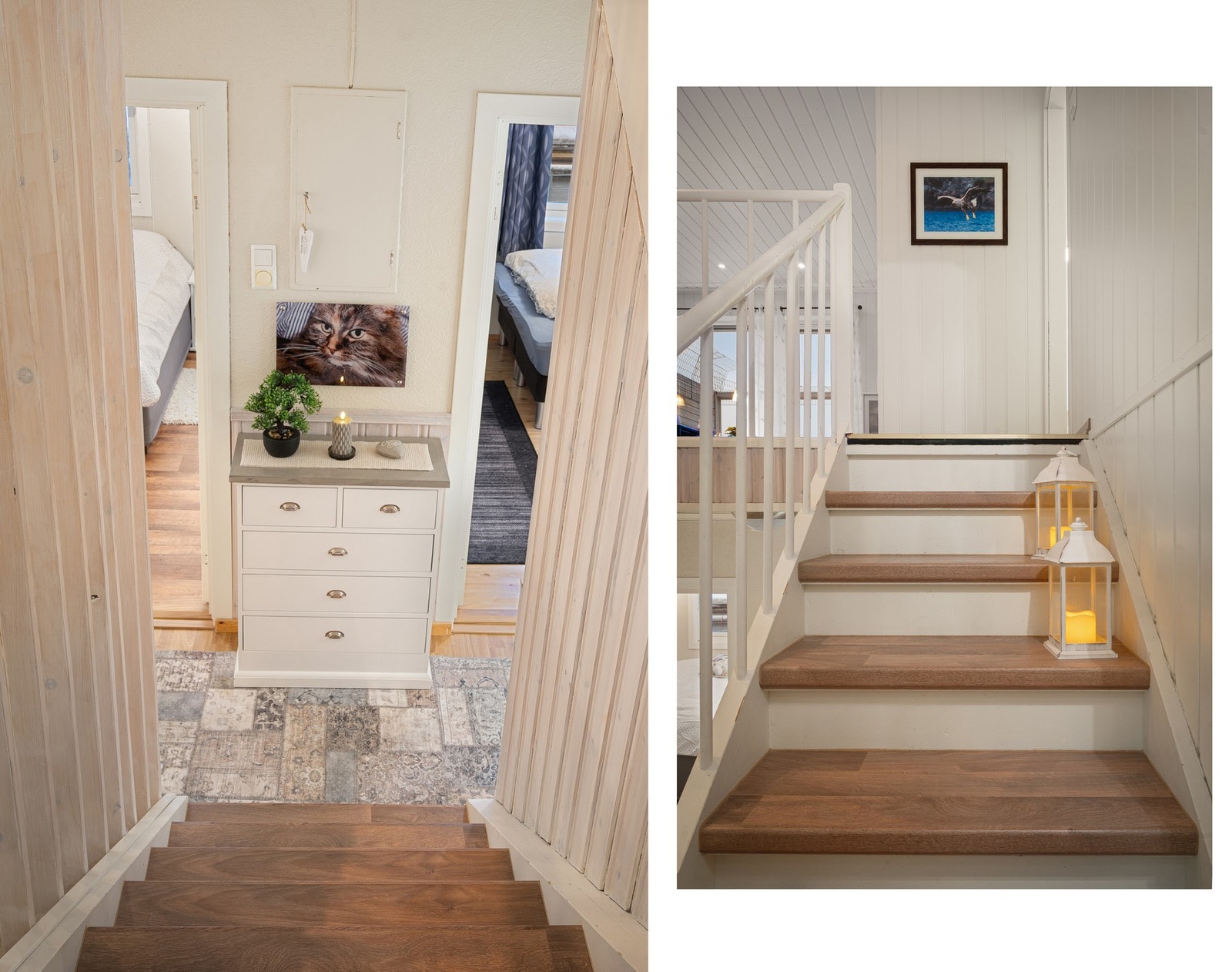 Underetasje inneholder gang, to soverom og bad Galleribilde