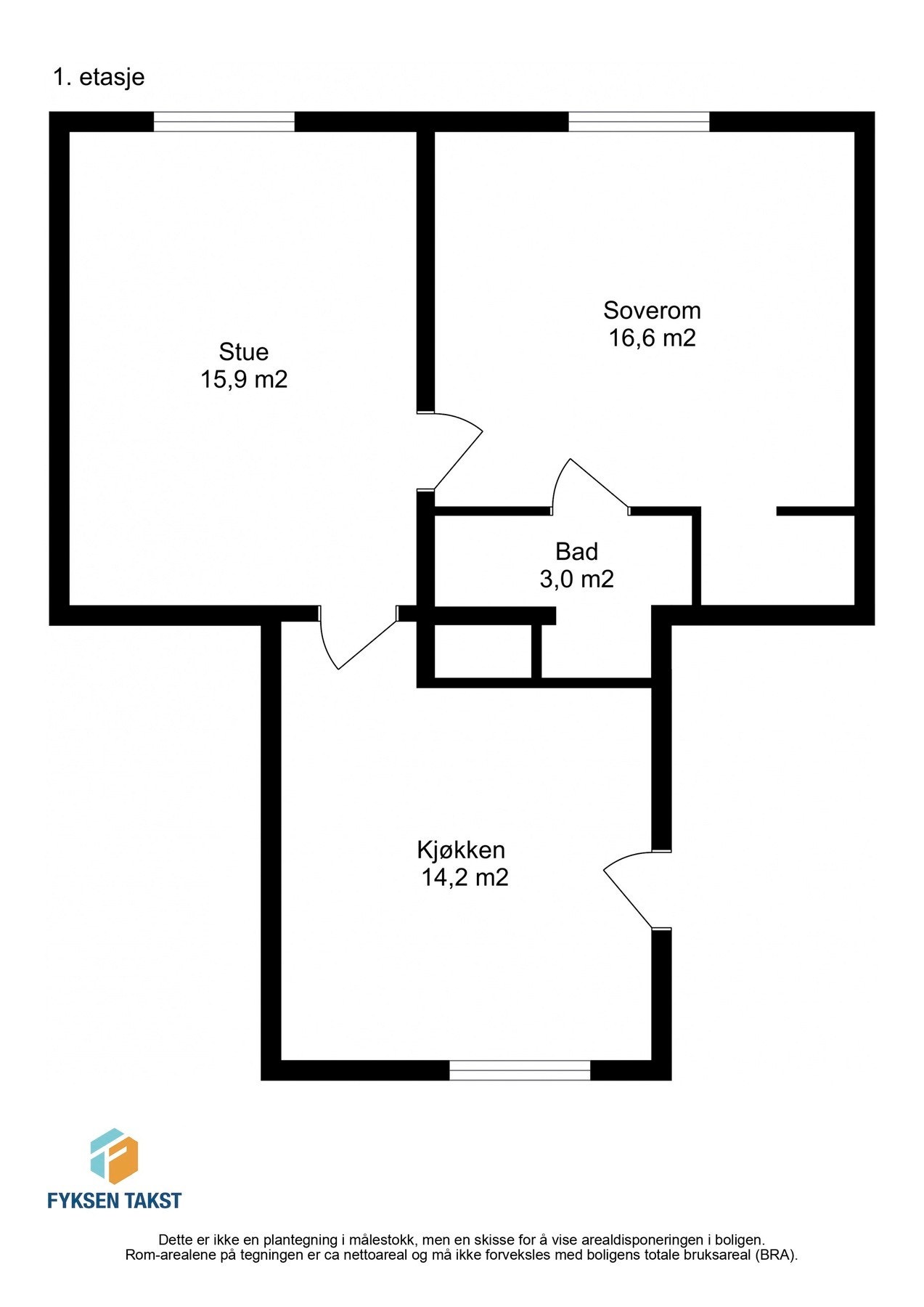 Gjør deg kjent med plantegningen. Galleribilde