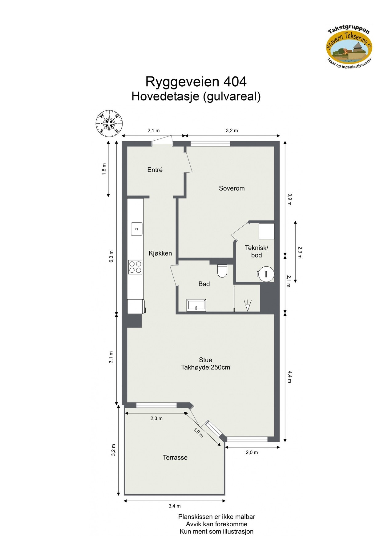 Plantegning Galleribilde
