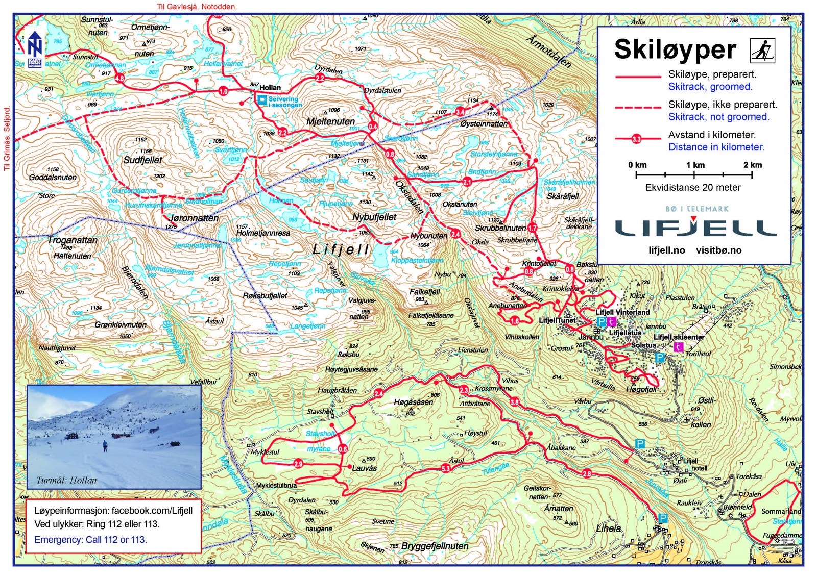 Løypekart Galleribilde