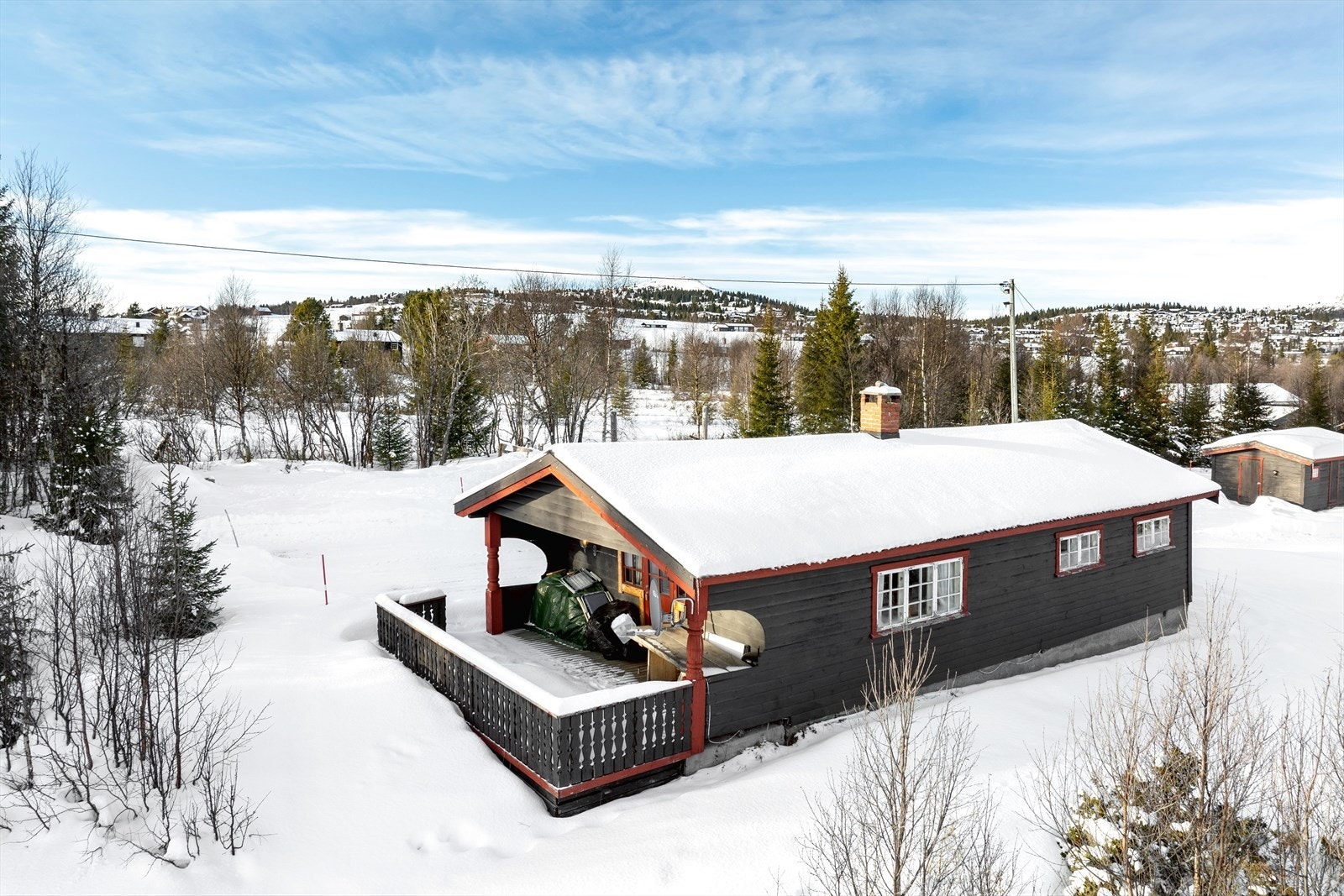 Dels overbygd terrasse. Galleribilde