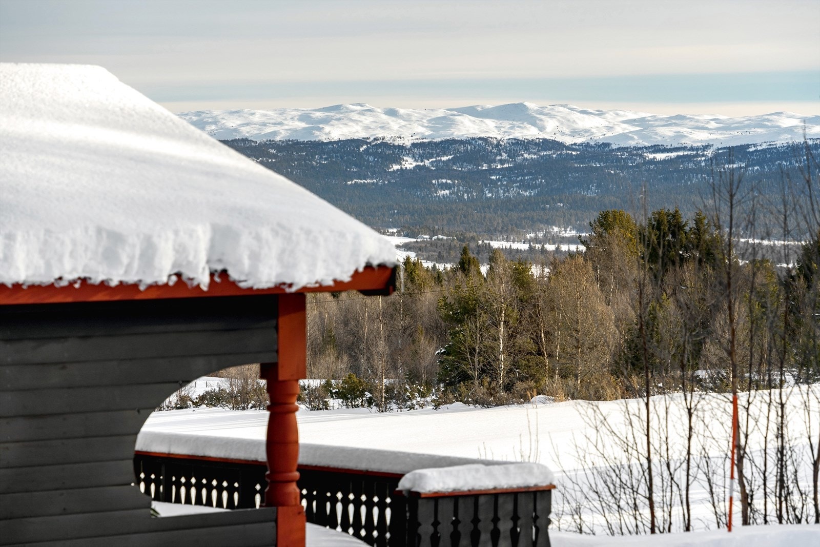Upåklagelig utsikt mot Nystølsfjella. Galleribilde