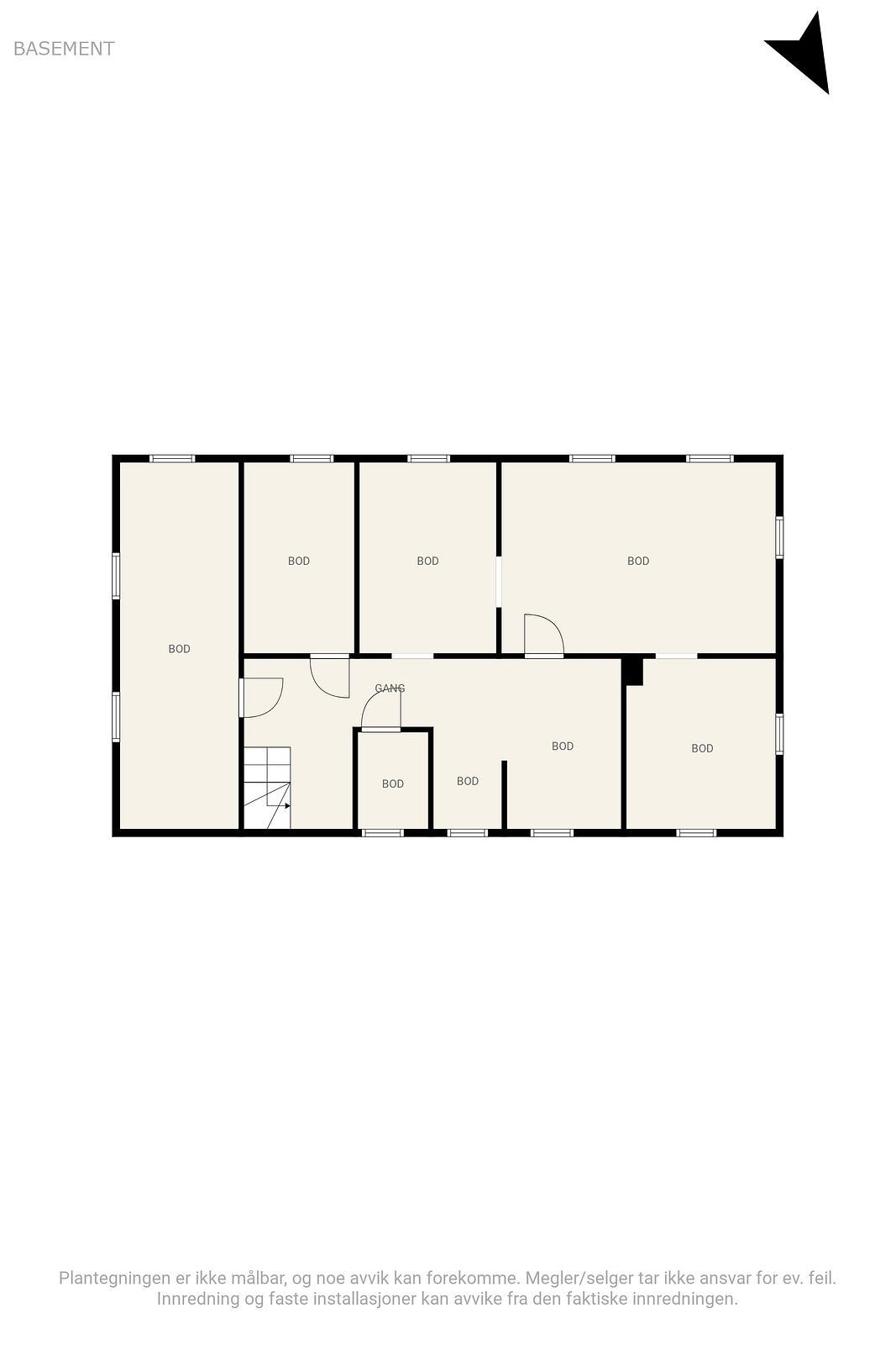 Plantegning kjeller Galleribilde