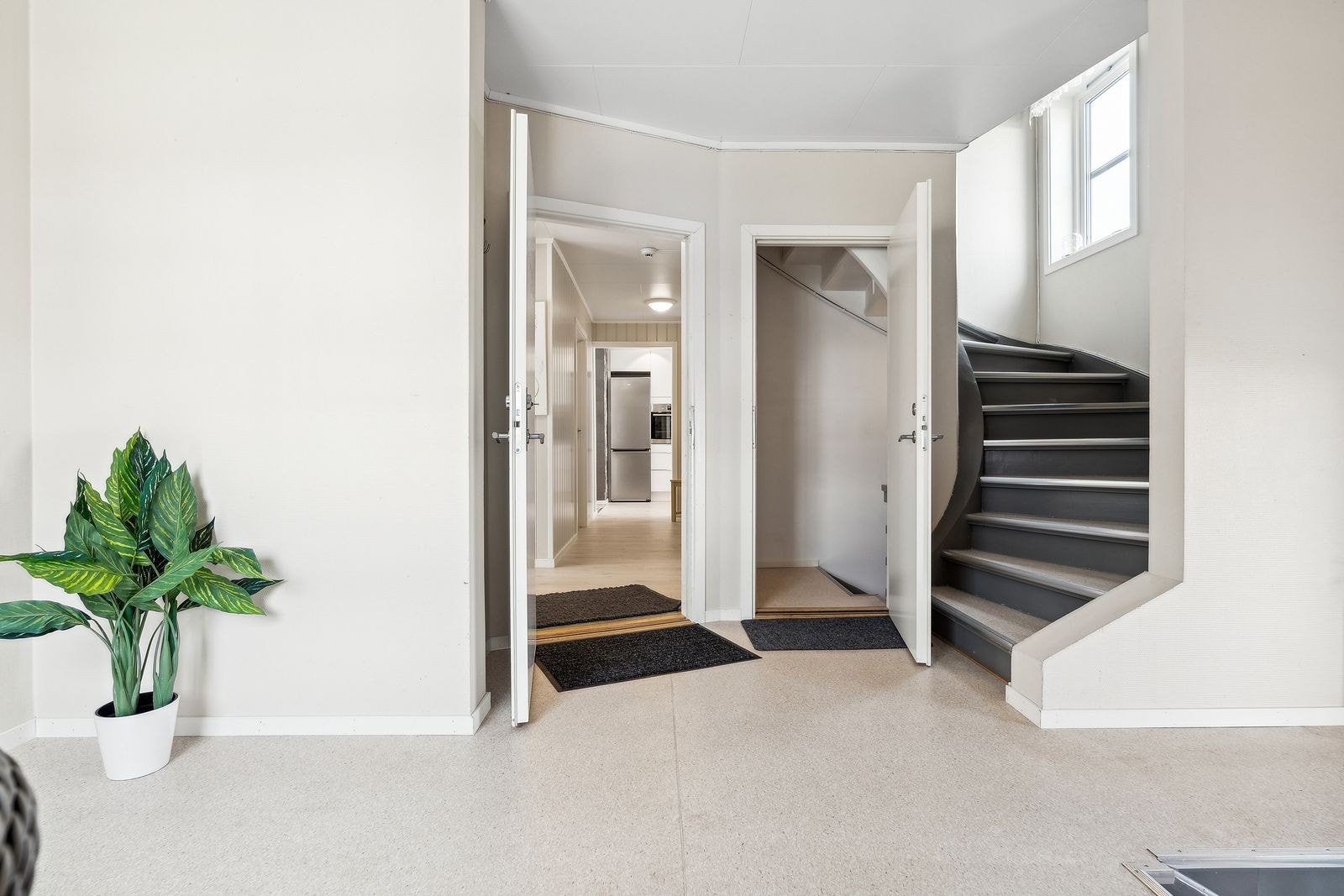Felles gang/trapp oppgang og trapp nedgang. Galleribilde