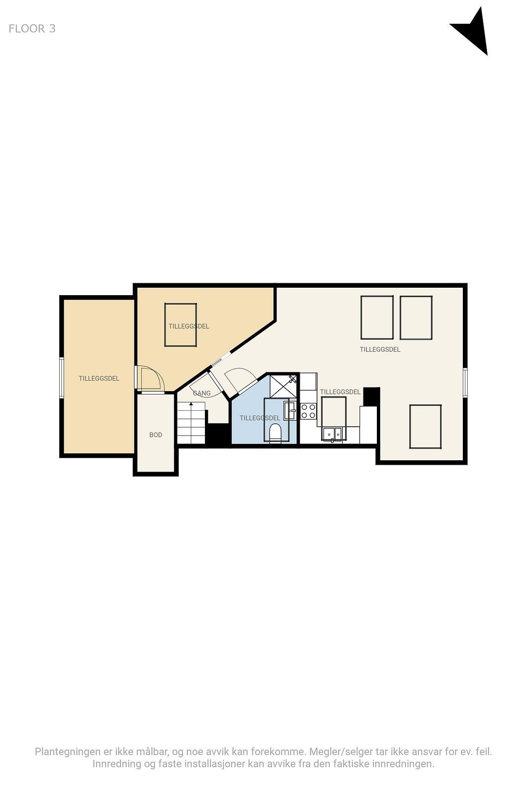 Plantegning loft Galleribilde