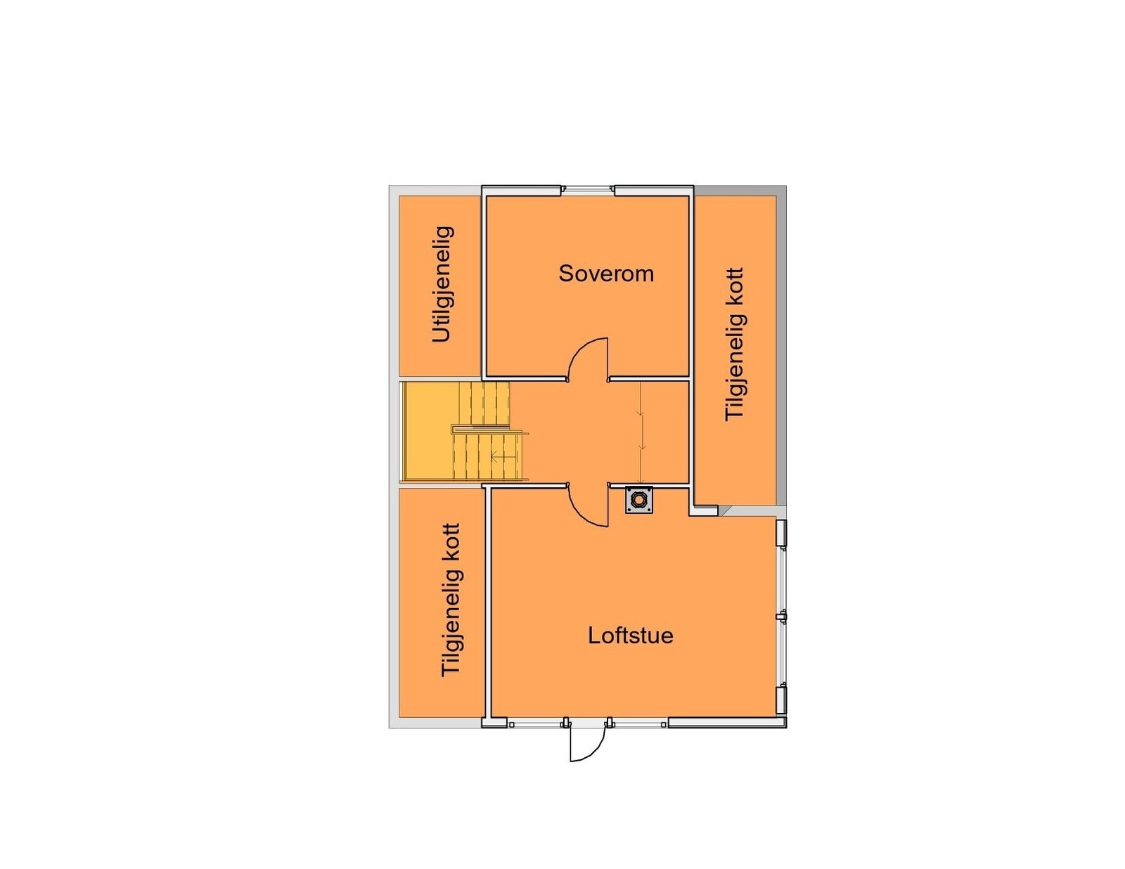 Plantegning 2. etasje Galleribilde