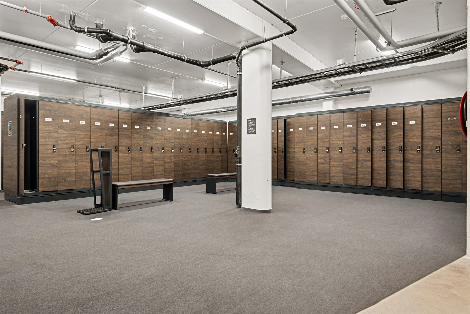 Sameiet har fellesarealer med private, låsbare skiskap for hver seksjon. Galleribilde