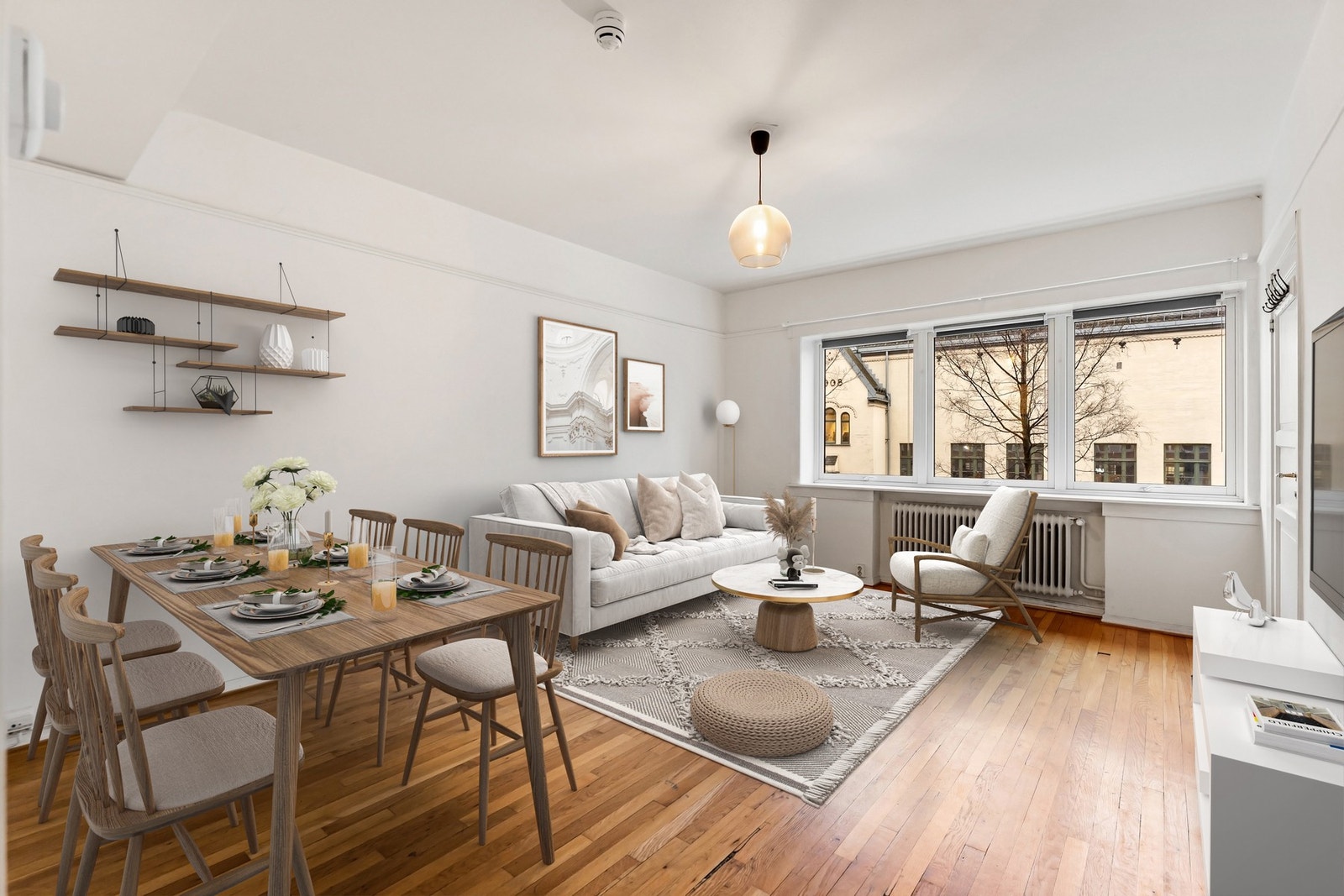 Her får du en lys 2- roms med stort potensial beliggende i et av Oslos mest attraktive områder. Digital illustrasjon. Galleribilde