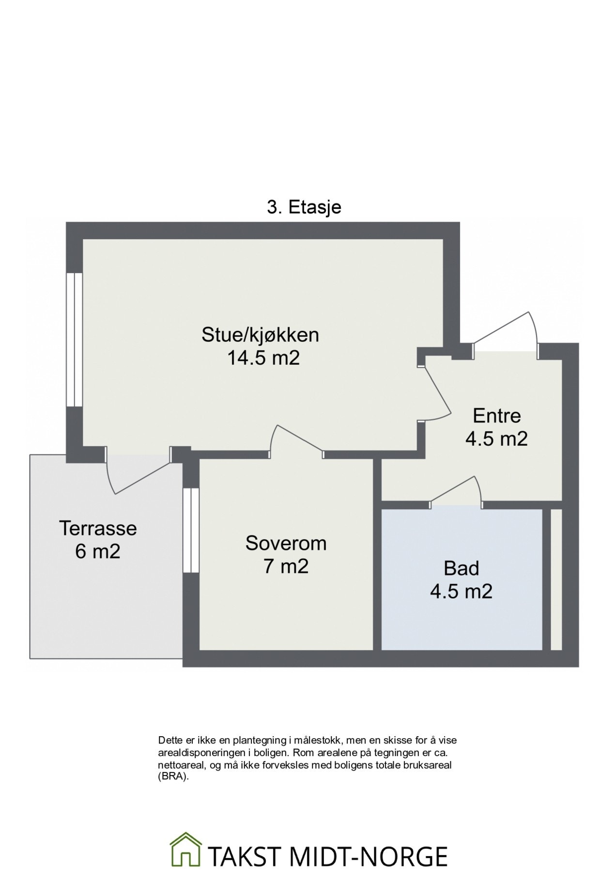 Plantegning - 3. etasje. Galleribilde