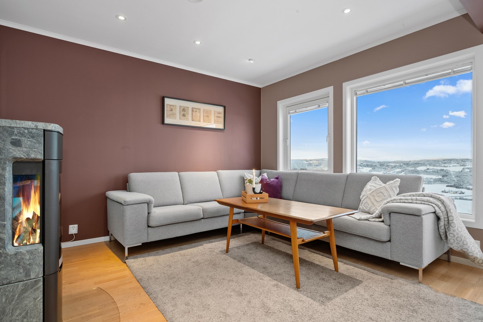 Fra boligen har man nydelig utsikt. Galleribilde